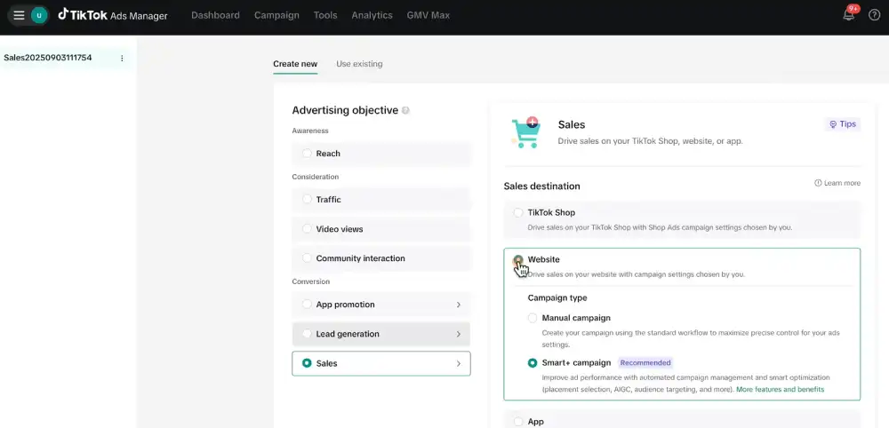 Choose Your Campaign Objective