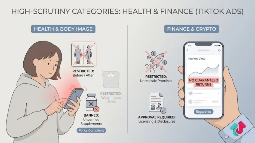 High-Scrutiny Categories: Health & Finance