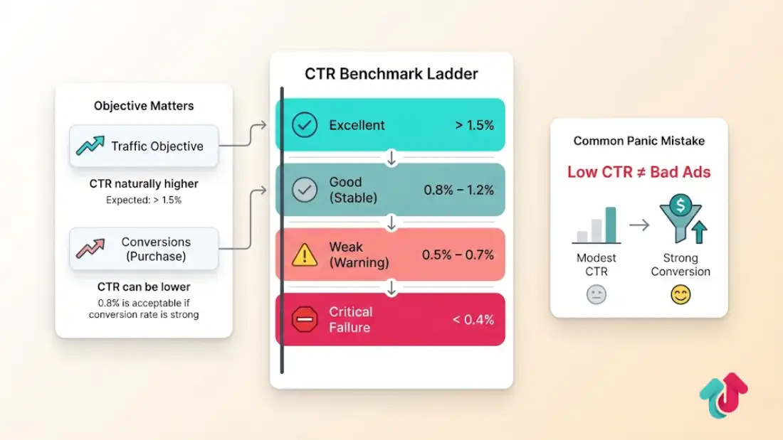 TikTok ads low CTR Troubleshooting