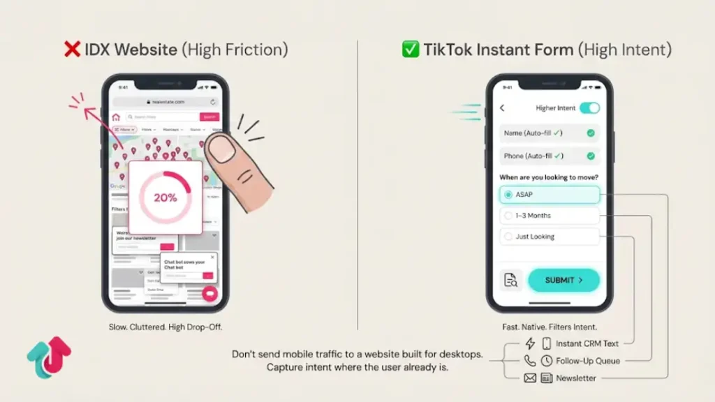 Lead Capture: Instant Forms vs. IDX Websites