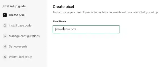 Name your pixel