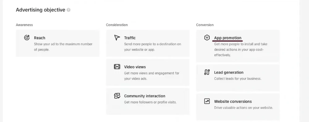 Setting Up a TikTok App Promotion Campaign