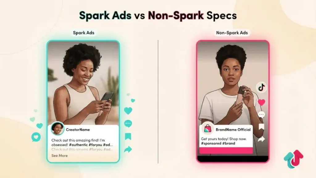 Spark Ads vs. Non-Spark Specs