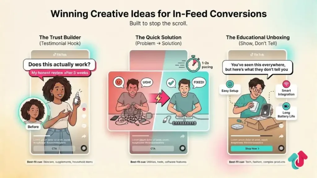 Winning Creative Ideas for In-Feed Conversions