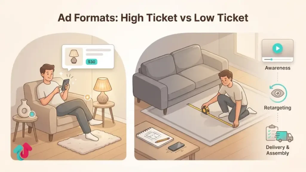Ad Formats: High Ticket vs. Low Ticket