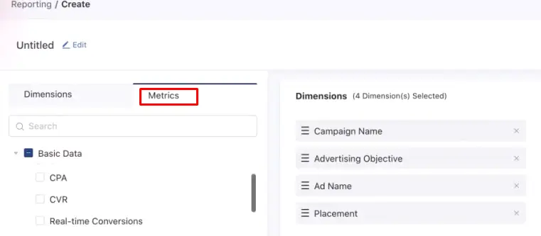 Add the metrics