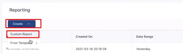 Creating Custom Report