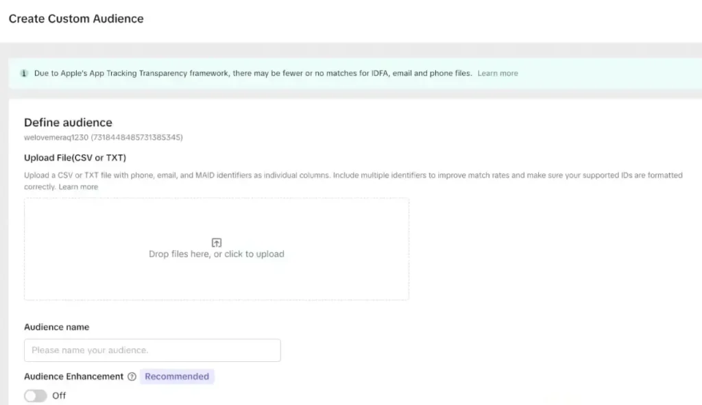Customer file setup instructions