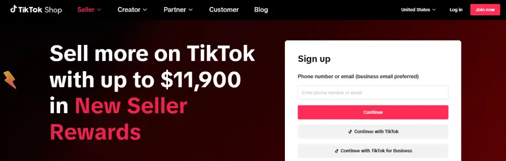 Log in to Seller Center