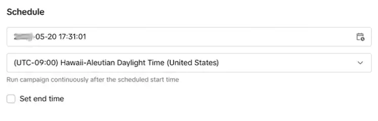 Schedule your campaign