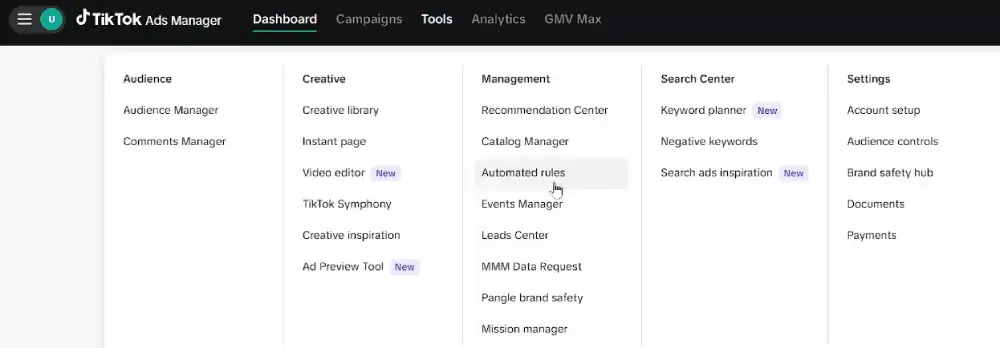 Select Automated Rules