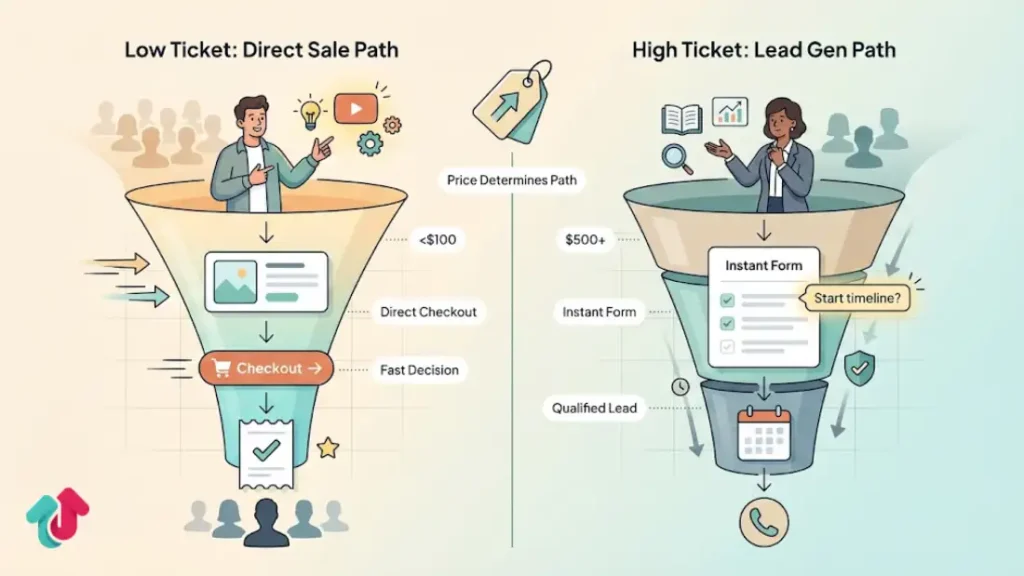 Technical Setup: Lead Gen vs. Direct Sale