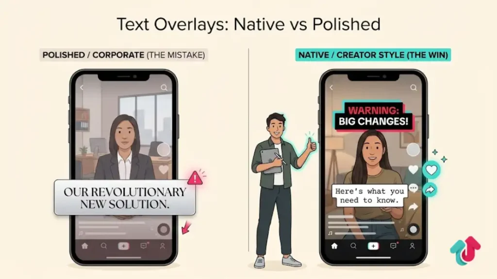 Text Overlays: Native vs. Polished
