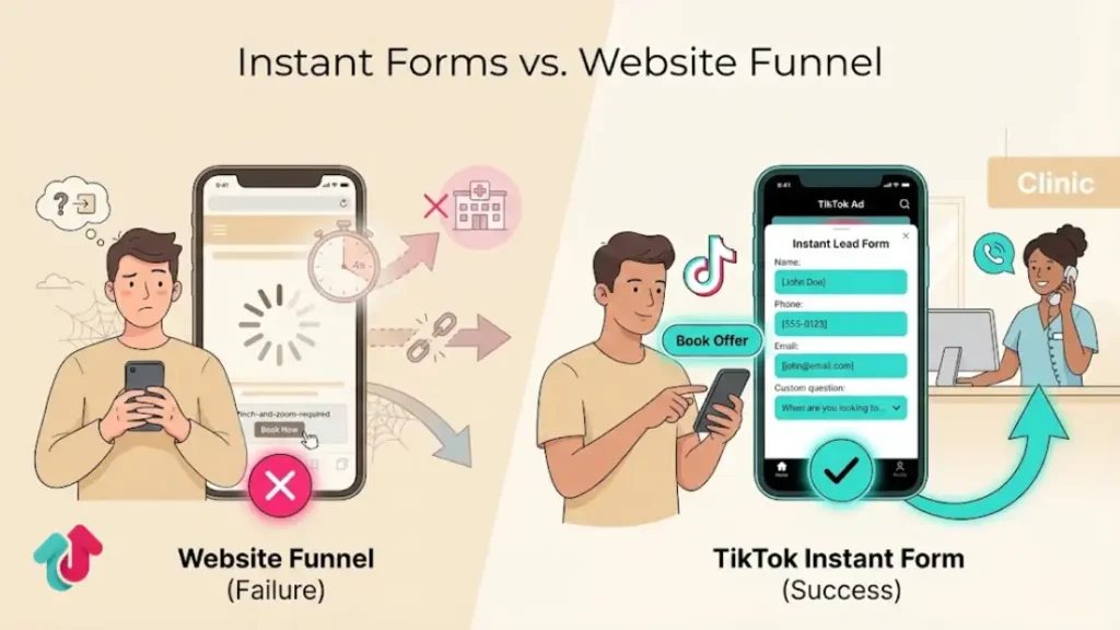 The Funnel: Instant Forms vs. Website