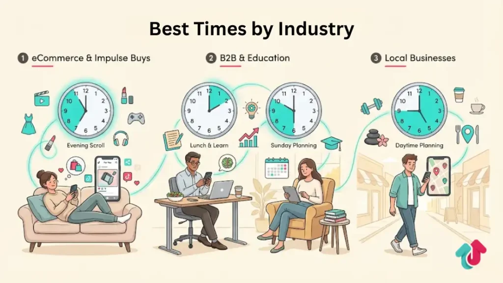 TikTok Ads Best Times by Industry