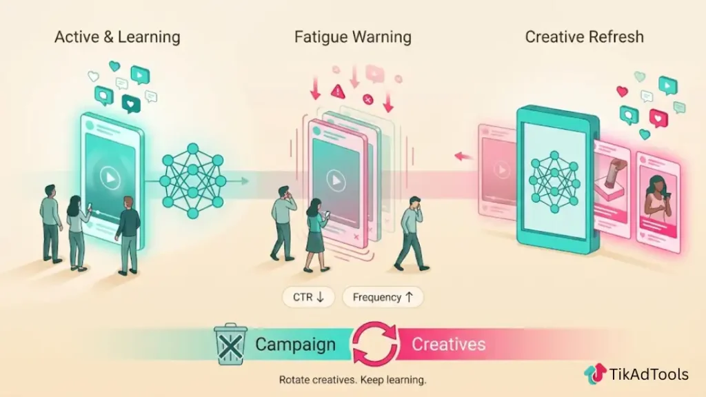 TikTok Ads Fatigue and Refresh