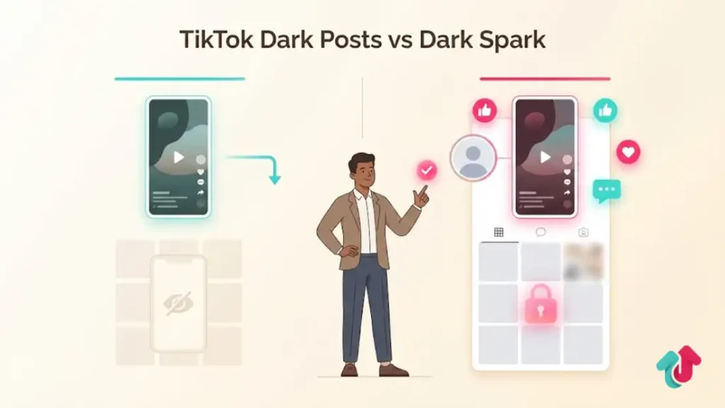 TikTok dark post ads