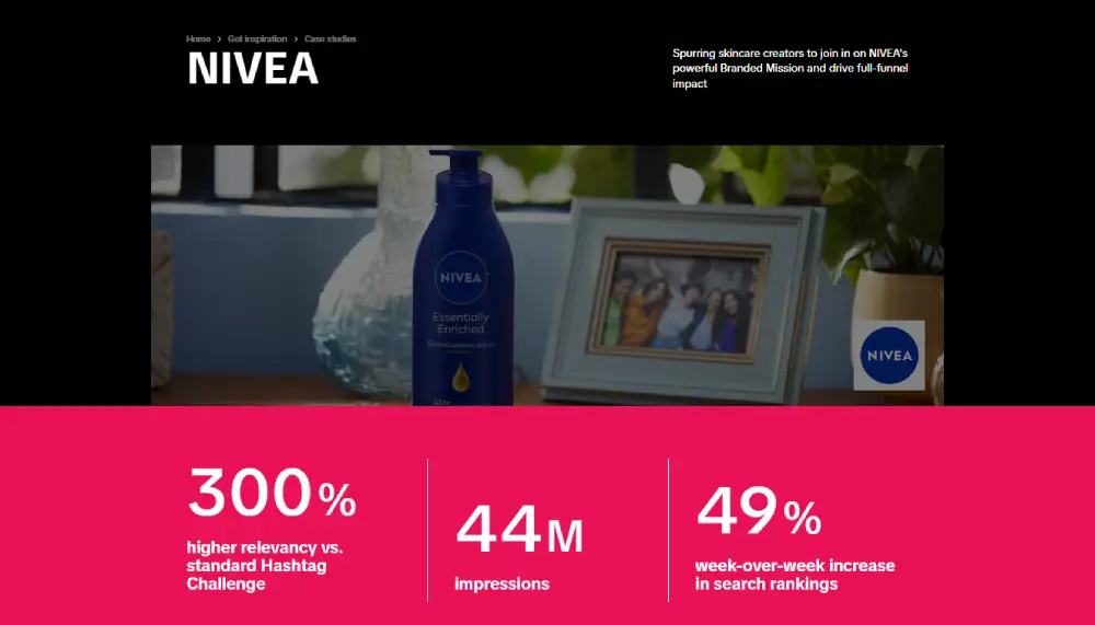 TikTok NIVEA case study