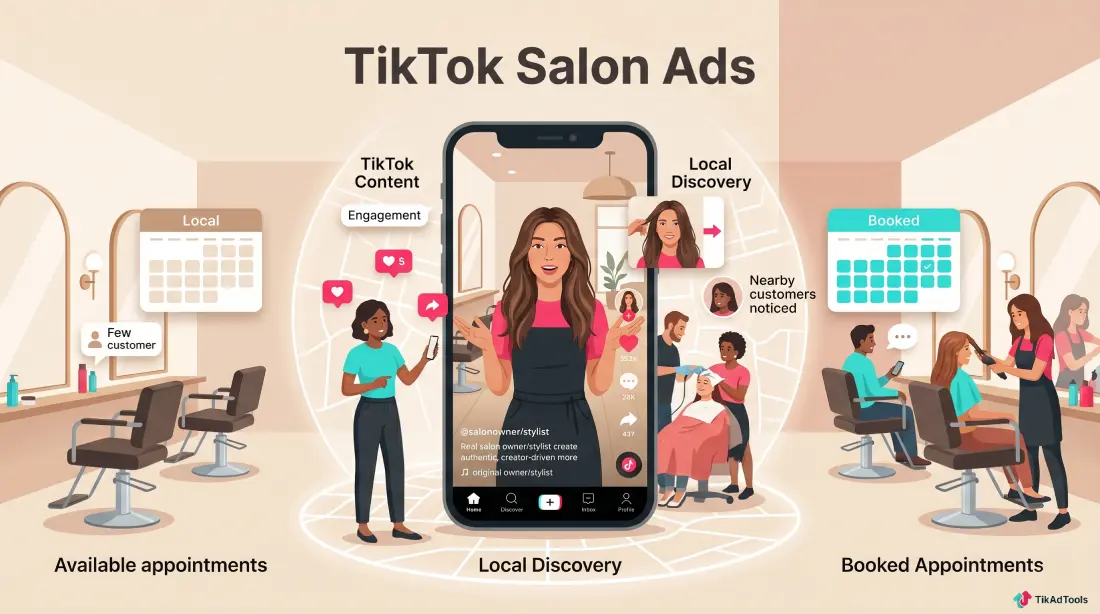 TikTok Salon Ads: How to Fill Your Chairs, Not Just Your Feed