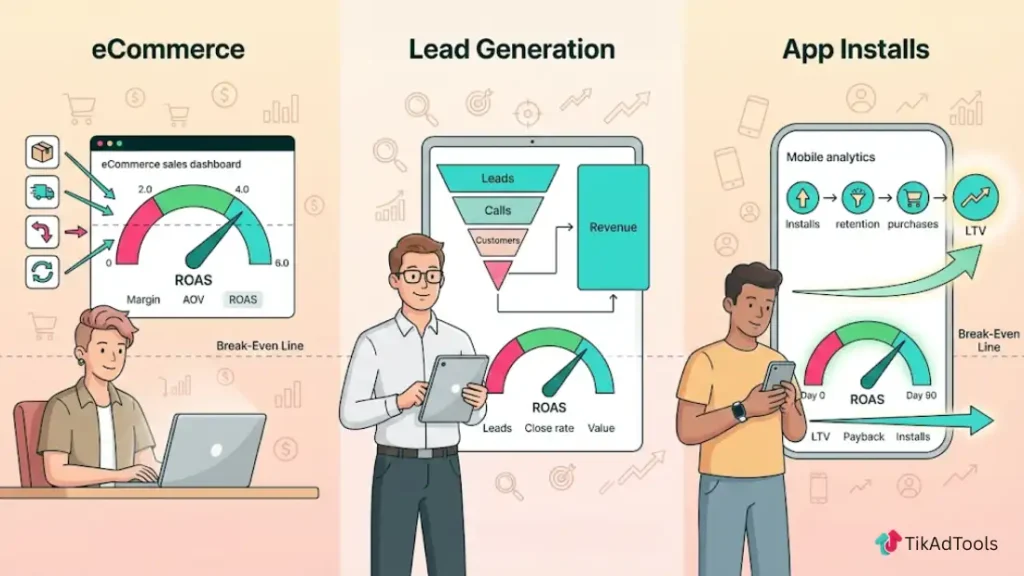 Good TikTok ROAS by Business Model