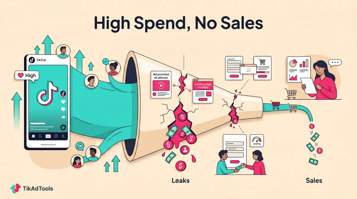 TikTok No Sales: Why Your Ads Get Clicks But No Buyers