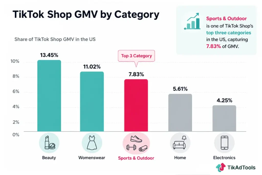 TikTok Shop GMV by category