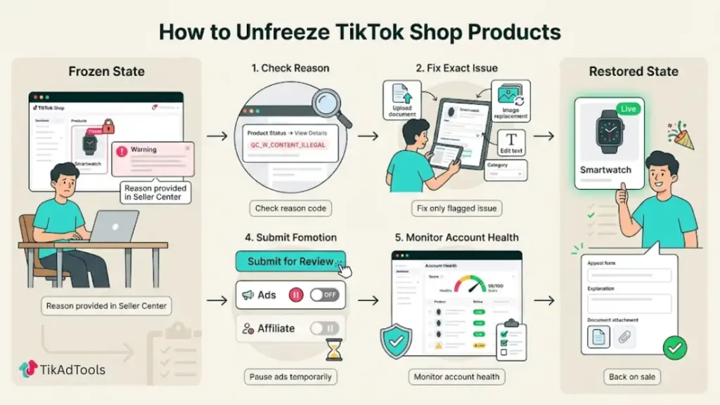 Unfreeze Your TikTok Shop Products