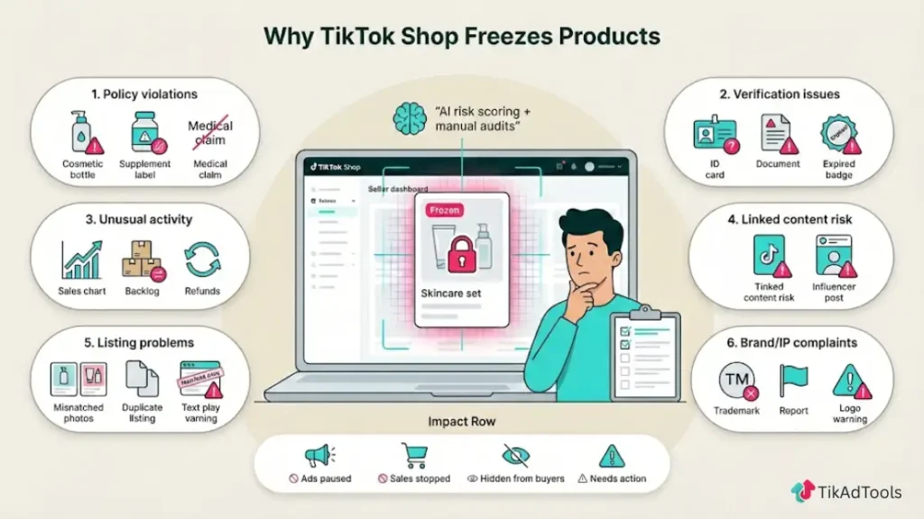 Why TikTok Shop Freezes Products