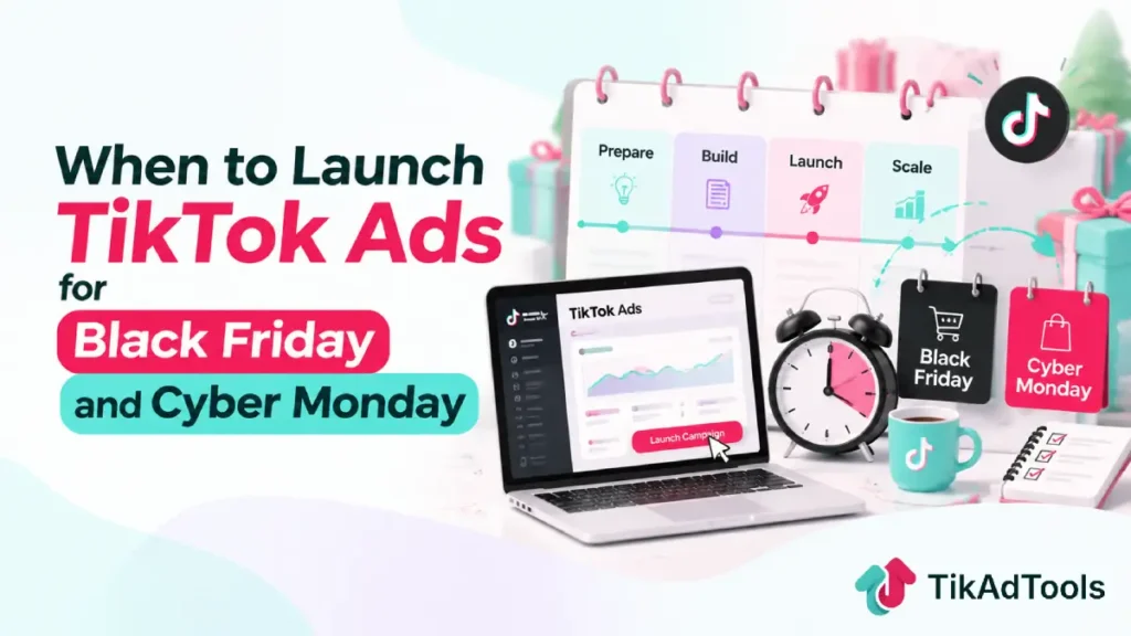 When to launch TikTok ads for Black Friday and Cyber Monday